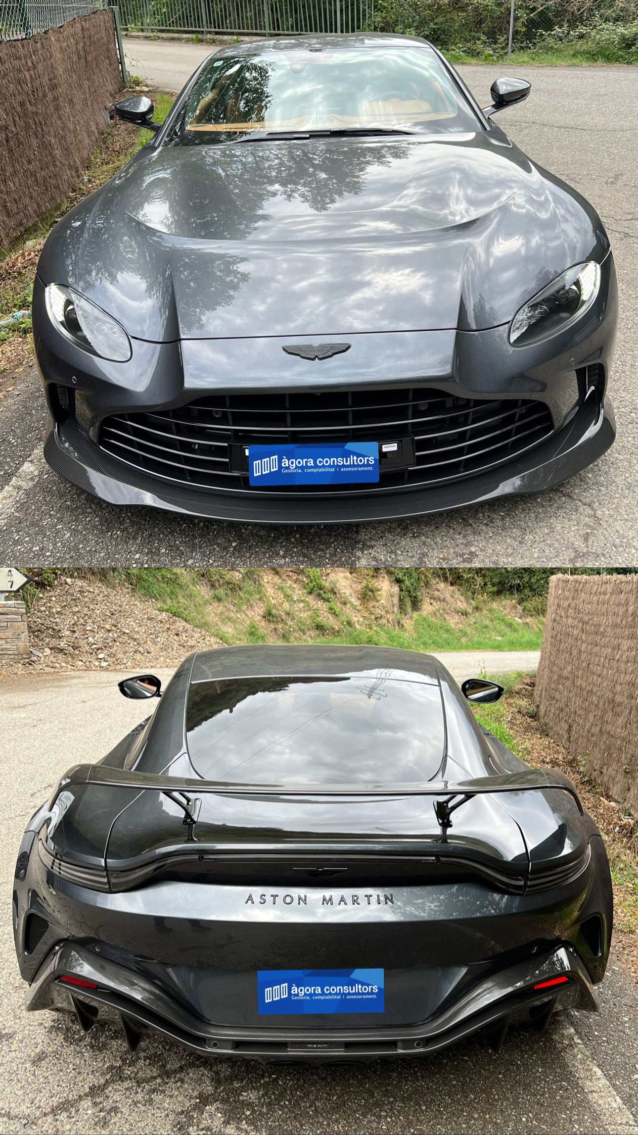 Gestió d'importació i plaques turístiques per a Aston Martin Vantage F1 Edition.