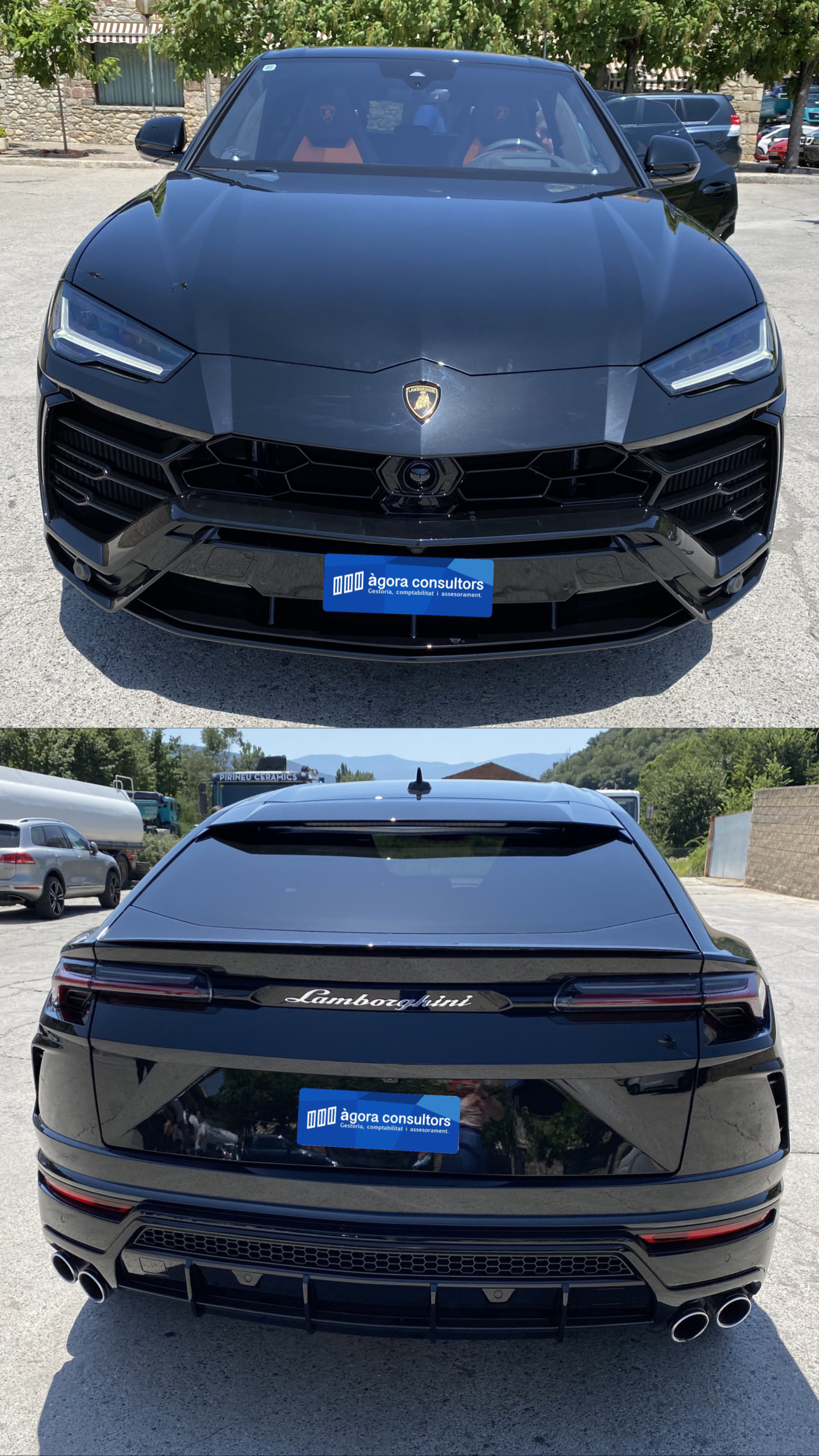 Importació i canvi de plaques per a Lamborghini Urus a Andorra per a no residents.